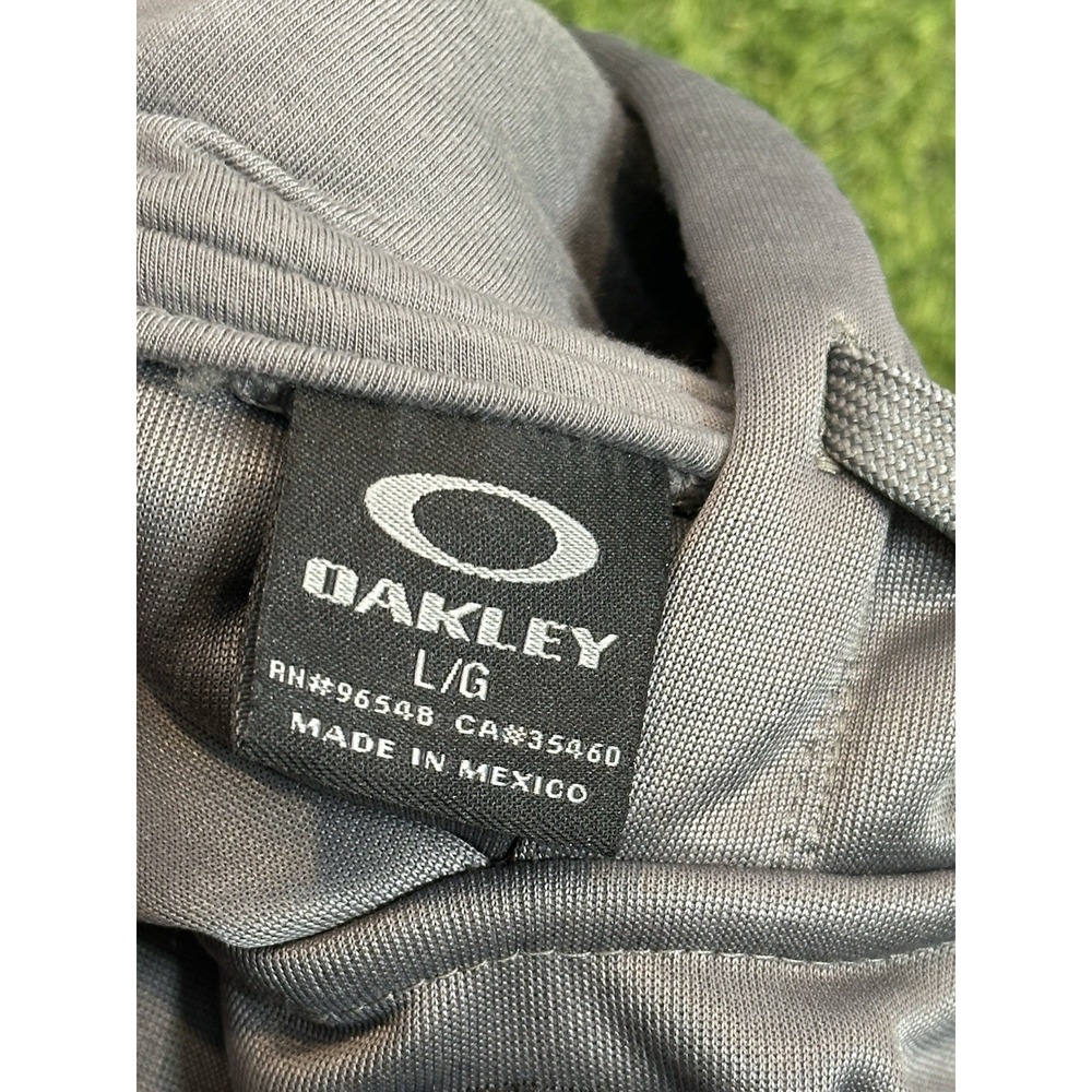 Oakley‎ Hoodie Mens Large Gray Hooded Pullover Surfer Streetwear Comfy - Picture 13 of 16